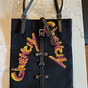 Givenchy Black Canvas Tote Bag